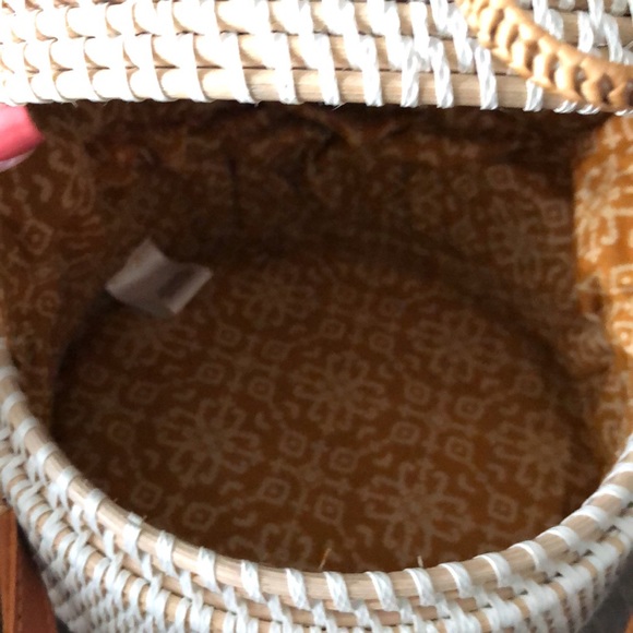 ANTHROPOLOGIE WICKER CROSS BODY PURSE BAG SUMMER - Picture 9 of 9